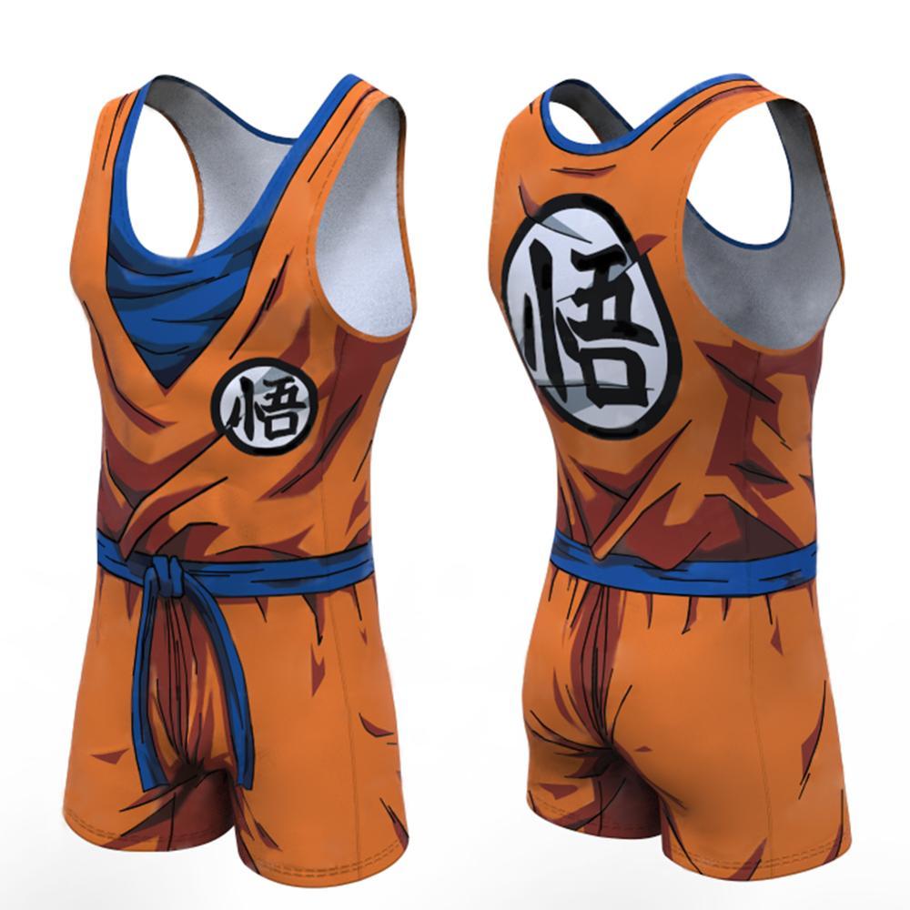 Dragon Ball Z 'Goku' Men's Powerlifting Singlet – HeroCompression