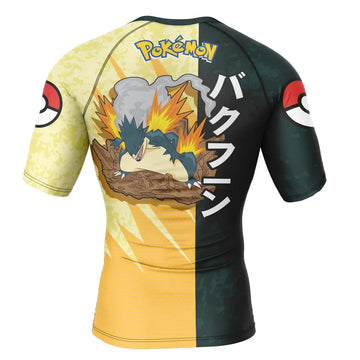 Pokemon 'Typhlosion' Short Sleeve Compression Rashguard