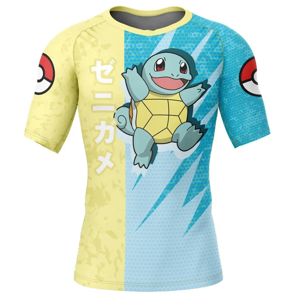 Pokemon 'Squirtle' Short Sleeve Compression Rashguard