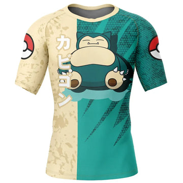 Pokemon 'Snorlax' Short Sleeve Compression Rashguard