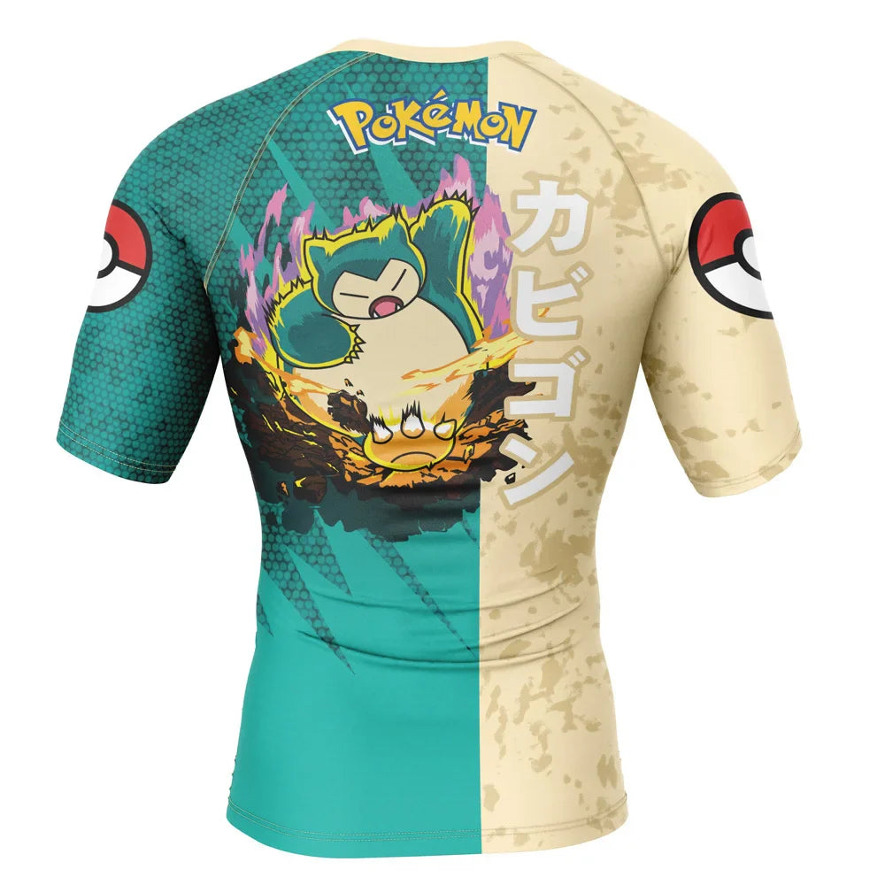 Pokemon 'Snorlax' Short Sleeve Compression Rashguard