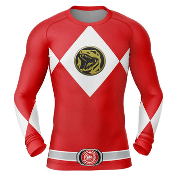 Power Rangers 'Red Ranger' Long Sleeve Compression Rashguard