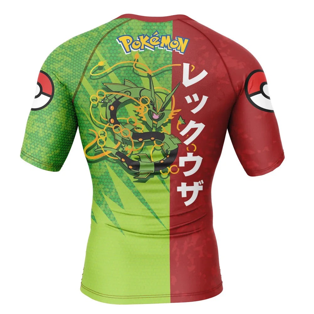 Pokemon 'Rayquaza' Short Sleeve Compression Rashguard