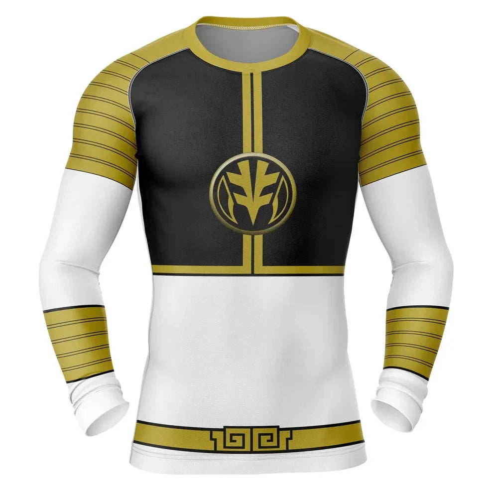 Power Rangers 'White Ranger' Long Sleeve Compression Rashguard ...