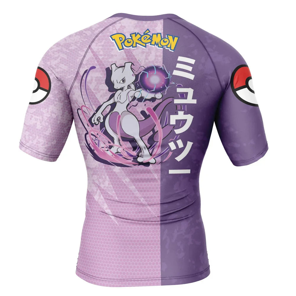 Pokemon 'Mewtwo' Short Sleeve Compression Rashguard