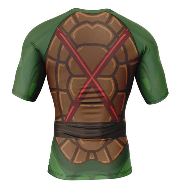 Kids Teenage Mutant Ninja Turtles 'Raph' Short Sleeve Compression Rash ...