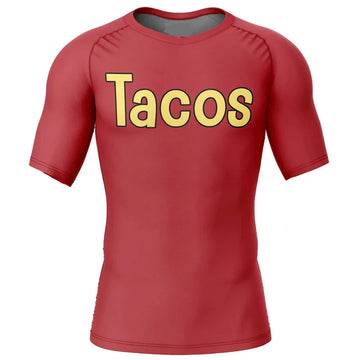 Dragon Ball Z 'Krillin | Tacos' Short Sleeve Compression Rashguard