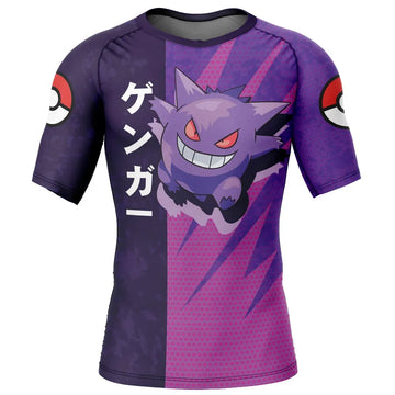 Pokemon 'Gengar | Invading Tokyo' Short Sleeve Compression Rashguard