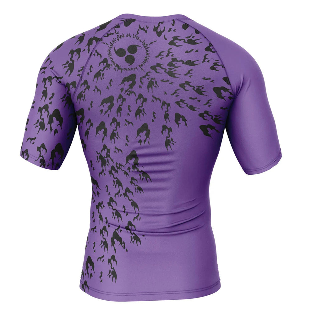Naruto 'Sasuke | Curse Mark' Short Sleeve Compression Rashguard ...