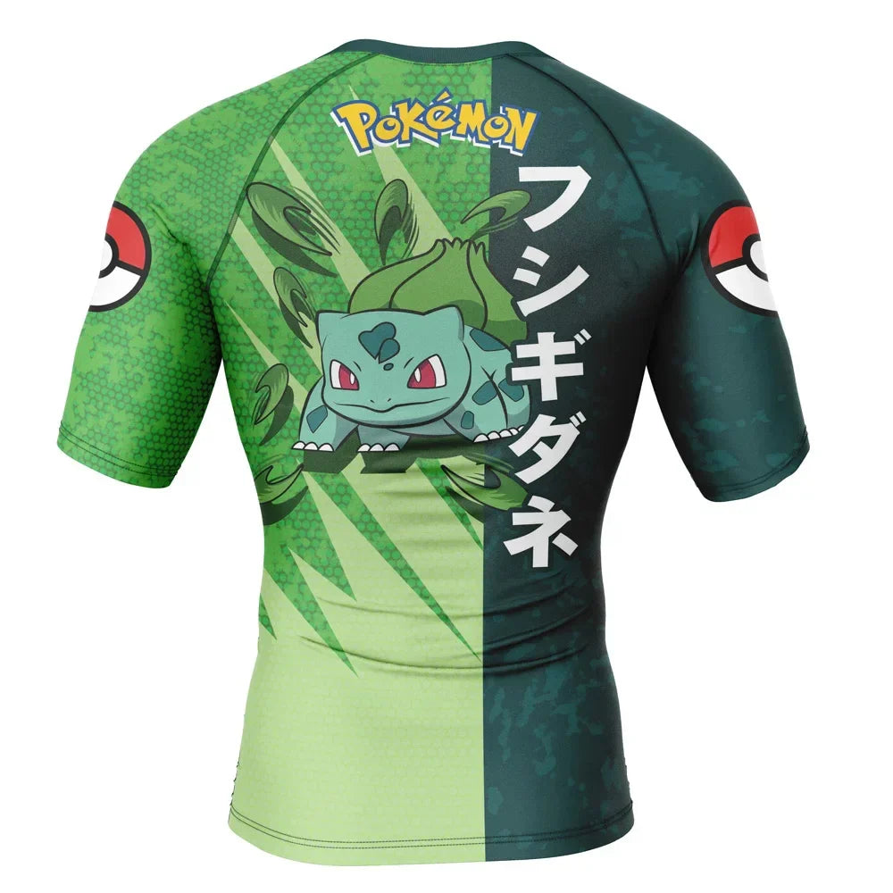 Pokemon 'Bulbasaur' Short Sleeve Compression Rashguard