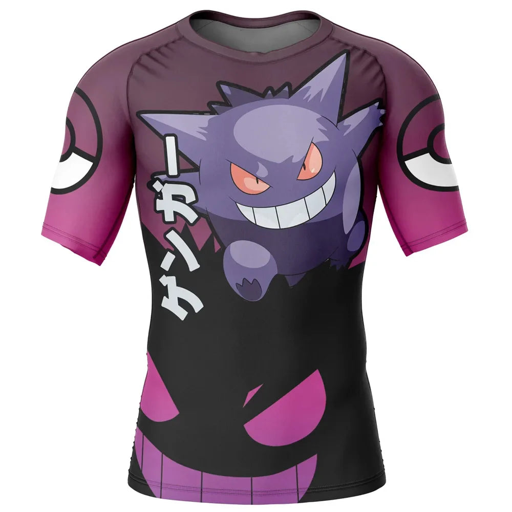 Pokemon 'Gengar | Spooky' Short Sleeve Compression Rashguard