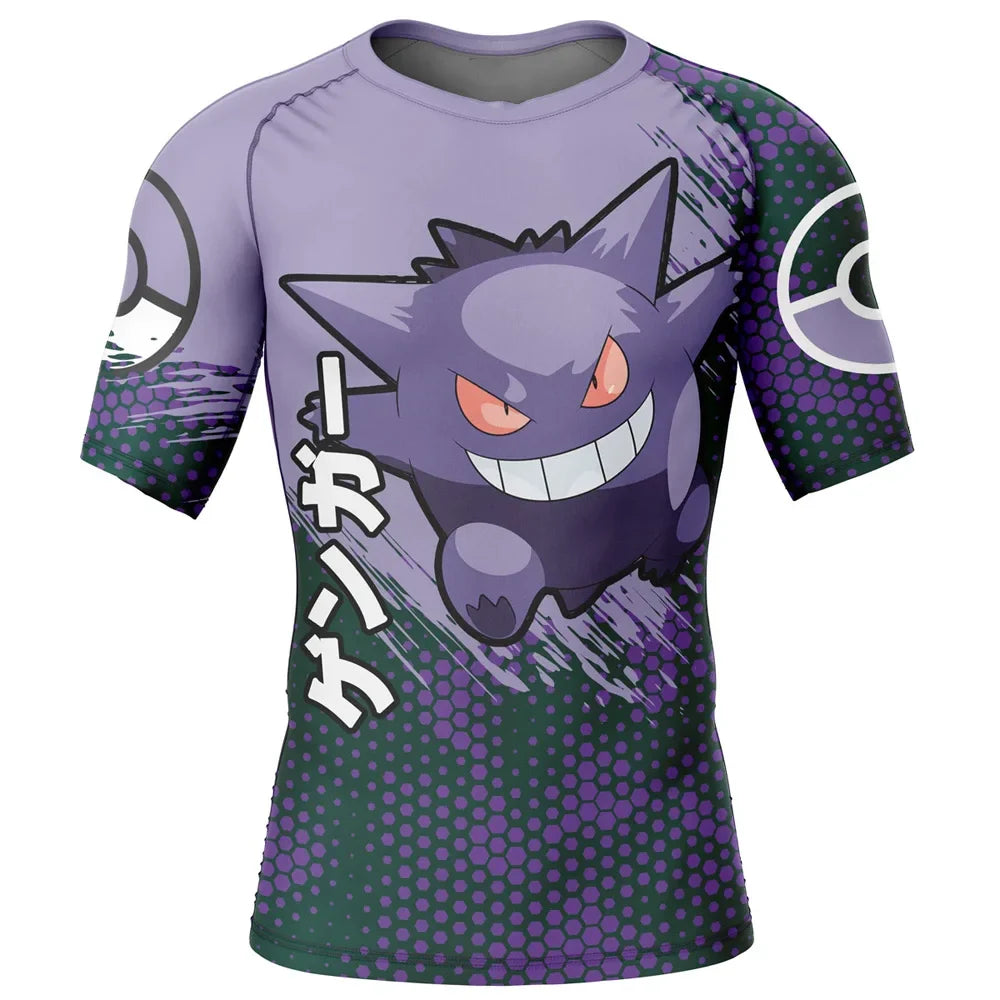 Pokemon 'Gengar | Dark' Short Sleeve Compression Rashguard