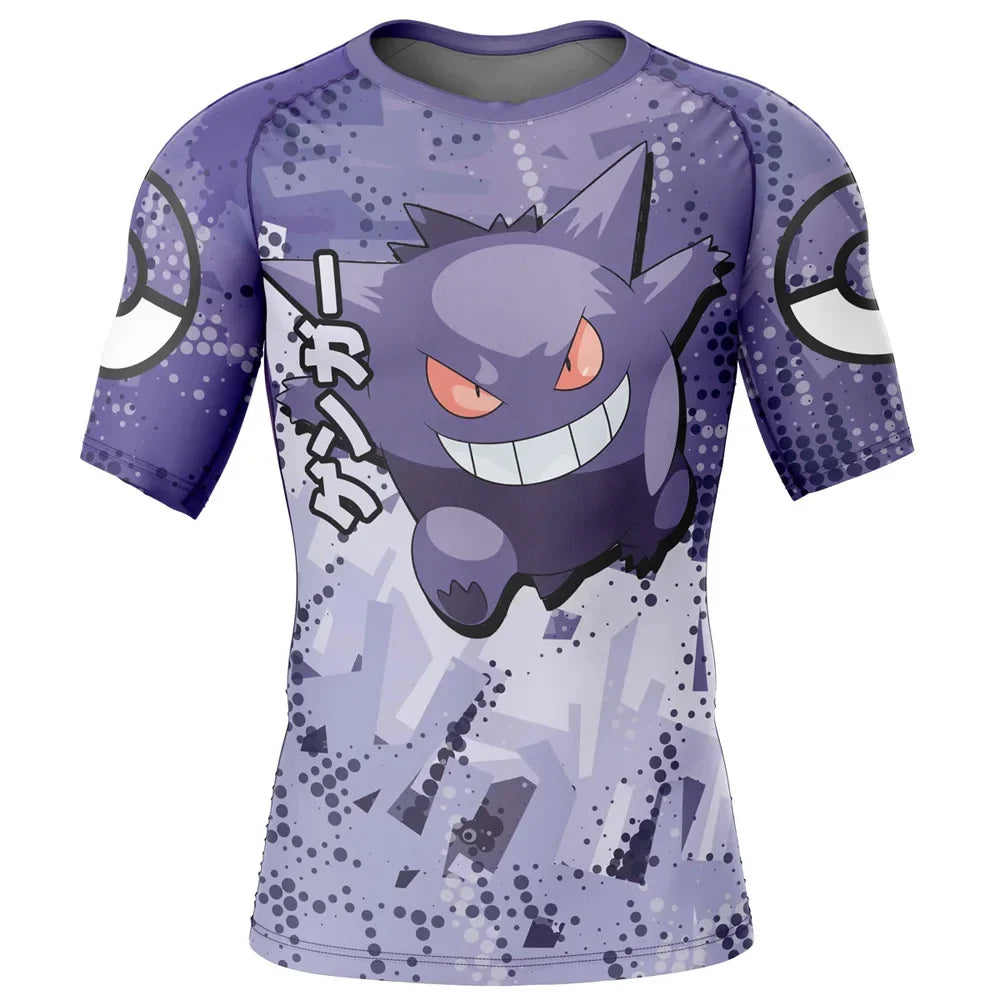 Pokemon 'Gengar | Light' Short Sleeve Compression Rashguard