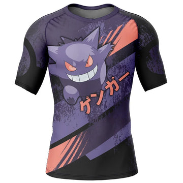 Pokemon 'Gengar | Tokyo Drift' Short Sleeve Compression Rashguard