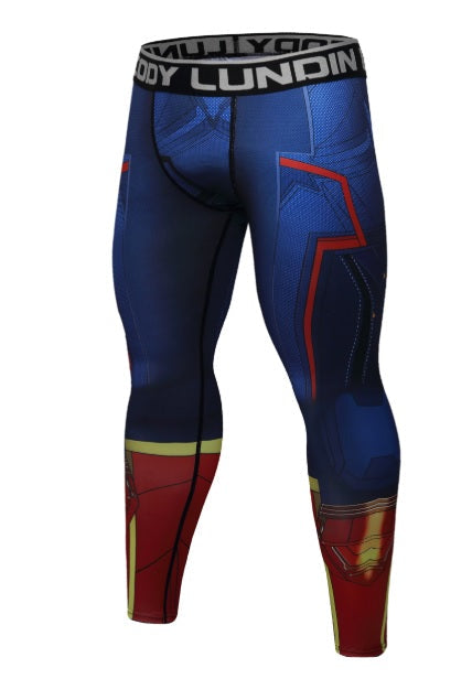 Men's Captain Marvel Carol Danvers Premium Compression Set