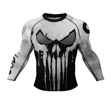 The Punisher 'Frank's Fury' Long Sleeve Compression Rashguard