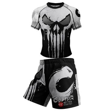 The Punisher 'Frank's Fury' Compression Two Piece Rashguard Set