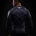 Black Panther Compression Long Sleeve Rashguard-RashGuardStore