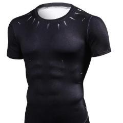 Black Panther 'King T'Challa' Infinity War Compression Short Sleeve Rashguard-RashGuardStore