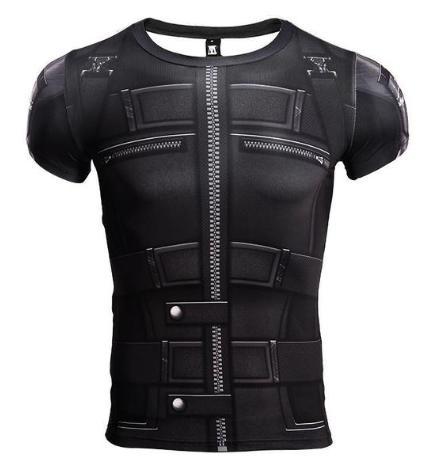 Black Widow Infinity War Women's Compression Short Sleeve Rashguard-RashGuardStore