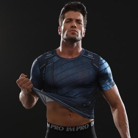 Buck "Winter Soldier" Infinity War Compression Short Sleeve Rashguard-RashGuardStore