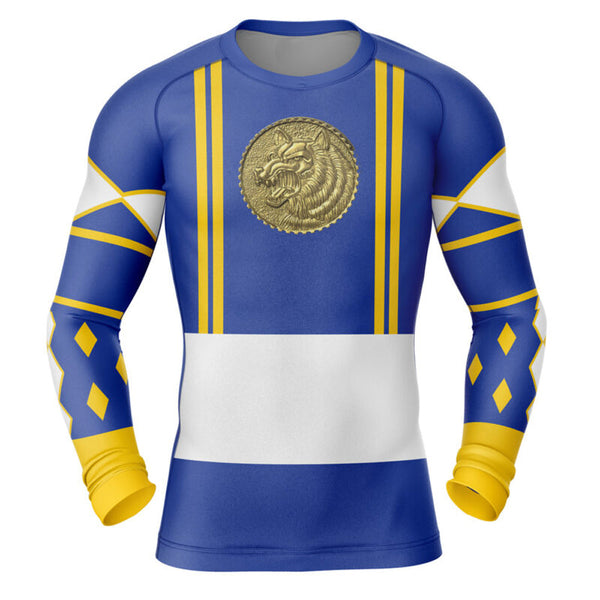Power Rangers 'Blue Ranger | Wolf | Ninjetti' Long Sleeve Compression ...