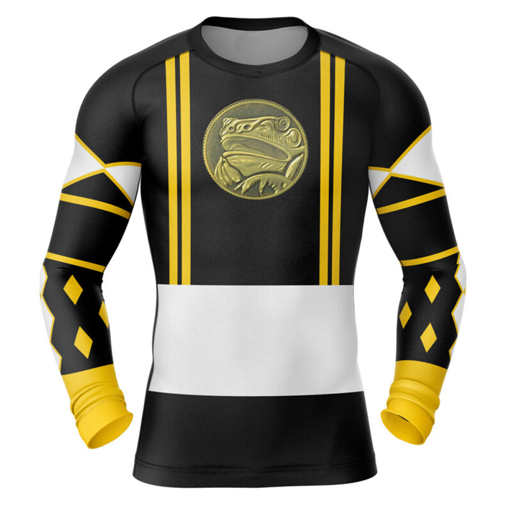 Power Rangers 'Black Ranger | Frog | Ninjetti' Long Sleeve Compression ...