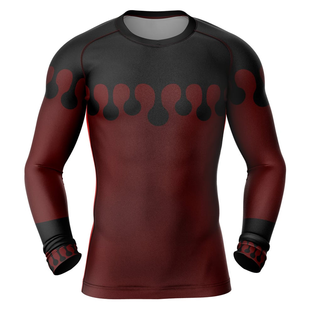 Demon Slayer 'Doma Print' Long Sleeve Compression Rashguard