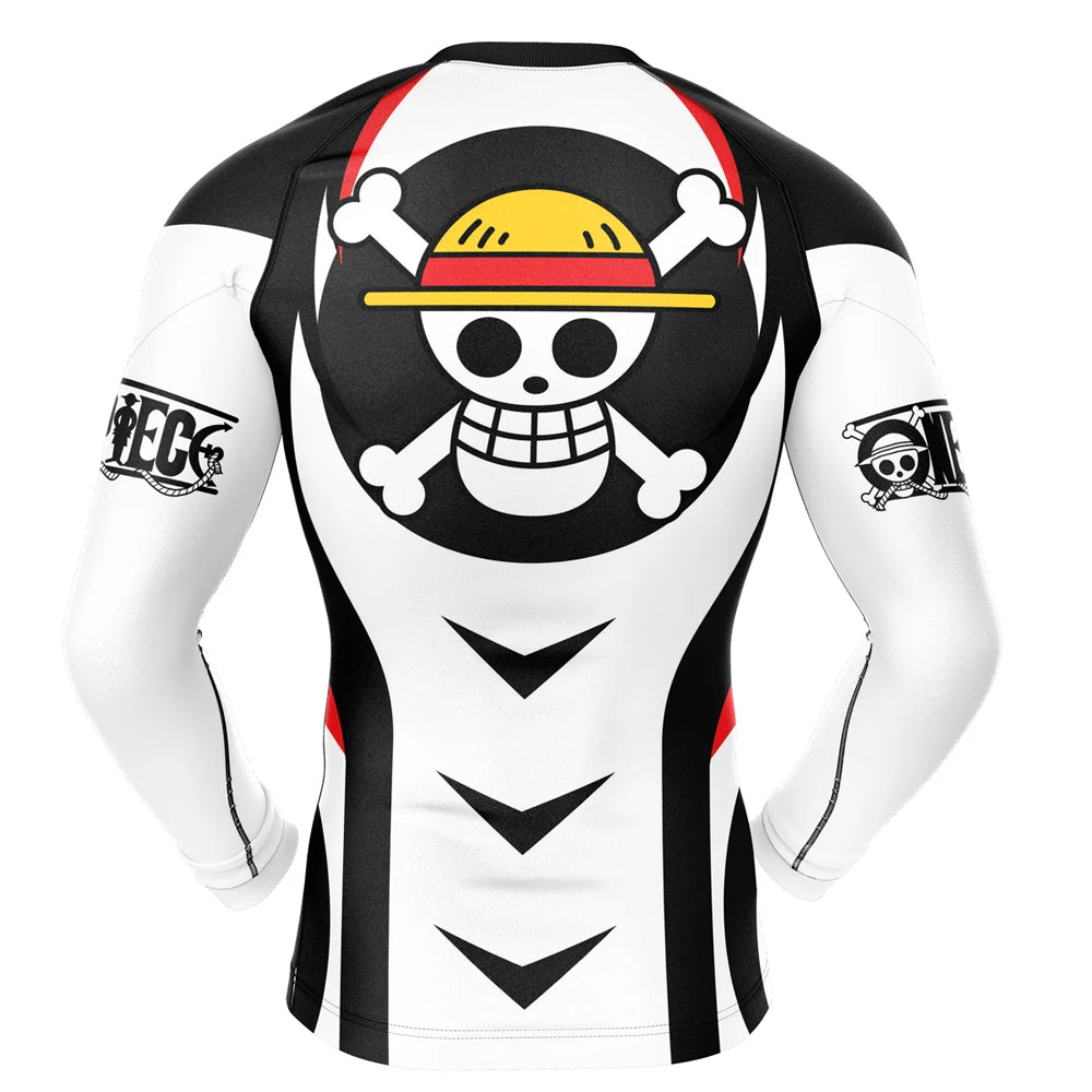 Kids One Piece 'Straw Hat Crew' Long Sleeve Compression Rashguard