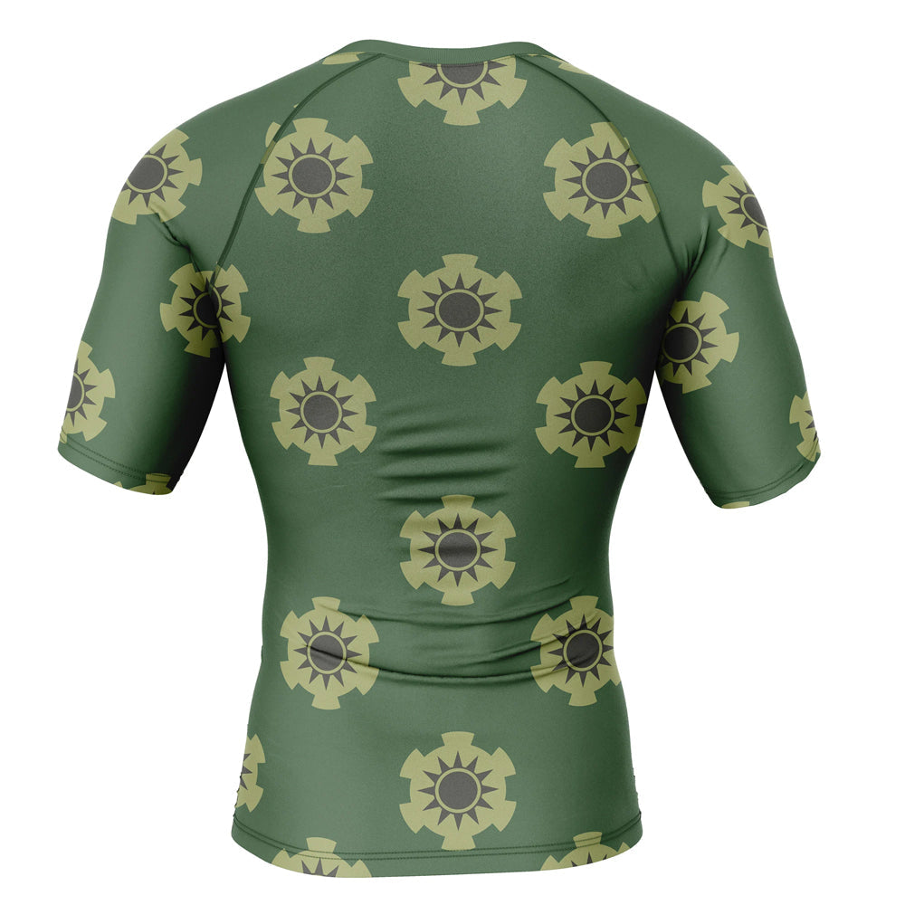 One Piece 'Zoro | Wano Print' Short Sleeve Compression Rashguard