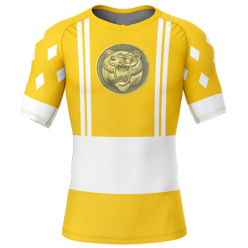 Kids Power Rangers 'Yellow Ranger | Bear | Ninjetti' Compression Short ...