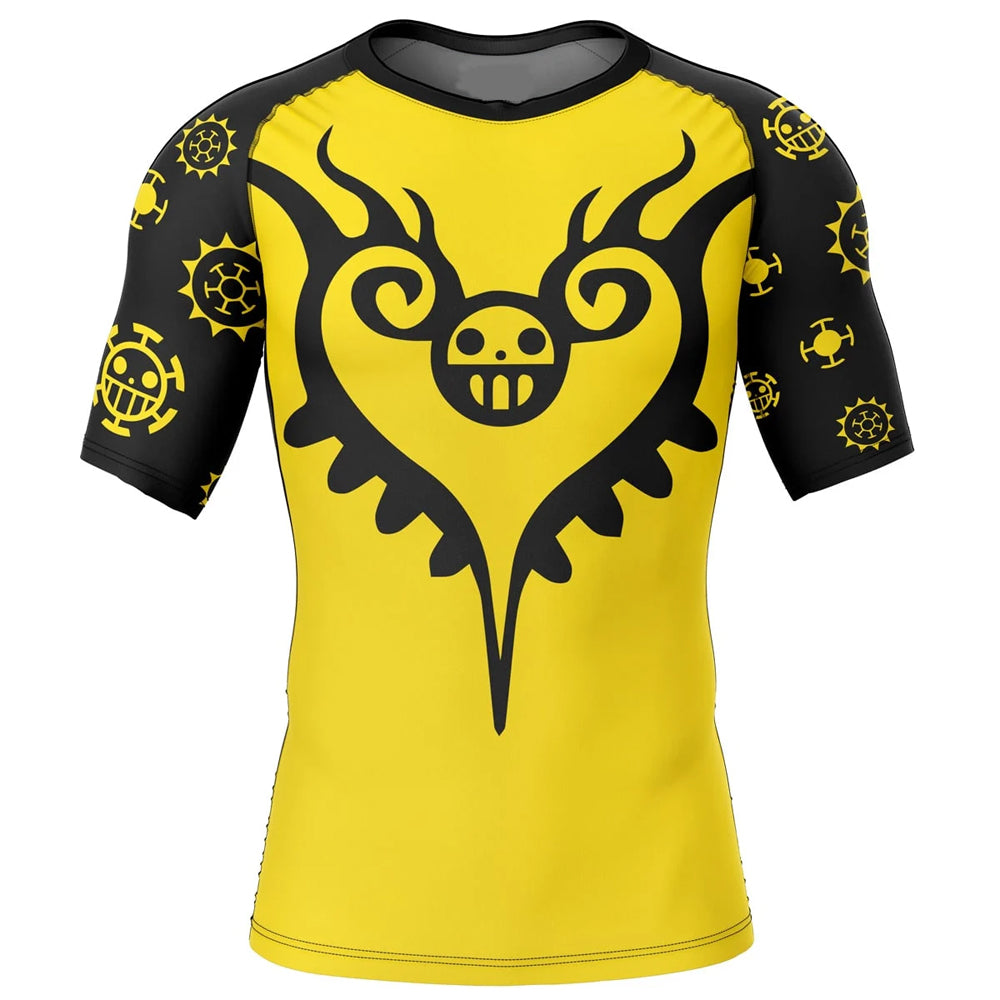 Kids One Piece 'Trafalgar | Surgeon of Death' Short Sleeve Compression Rashguard