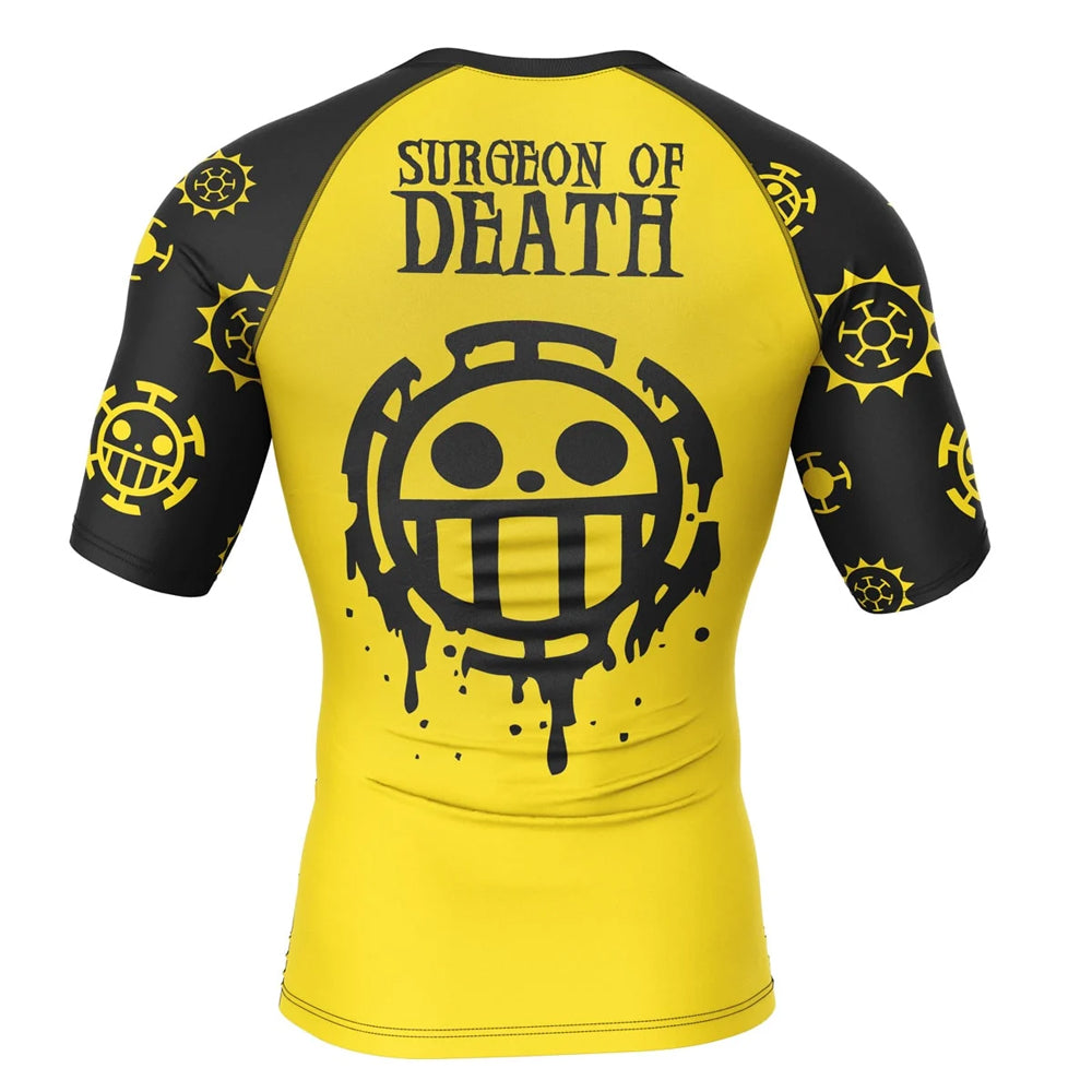 Kids One Piece 'Trafalgar | Surgeon of Death' Short Sleeve Compression Rashguard