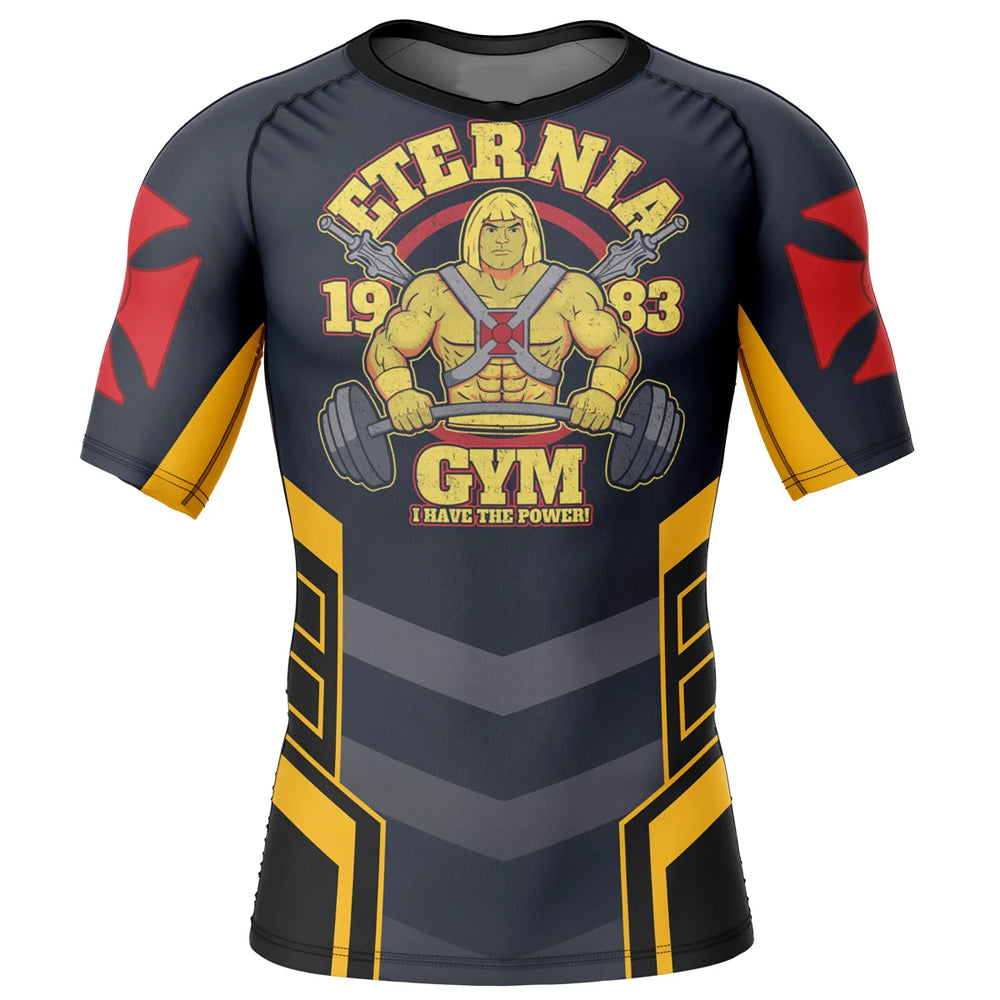 Kids Masters of the Universe 'He-Man| Comic' Short Sleeve Compression Rashguard