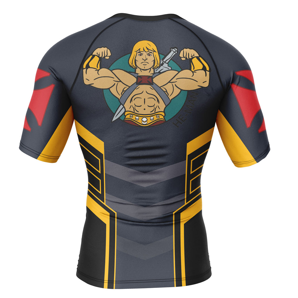 Masters of the Universe 'He-Man| Comic' Short Sleeve Compression Rashguard