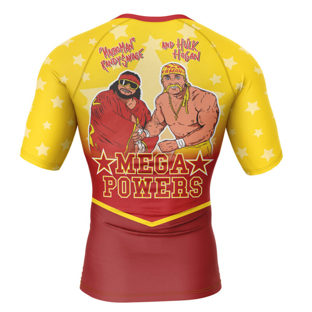 Hulk Hogan x Macho Man Short Sleeve Compression Rashguard