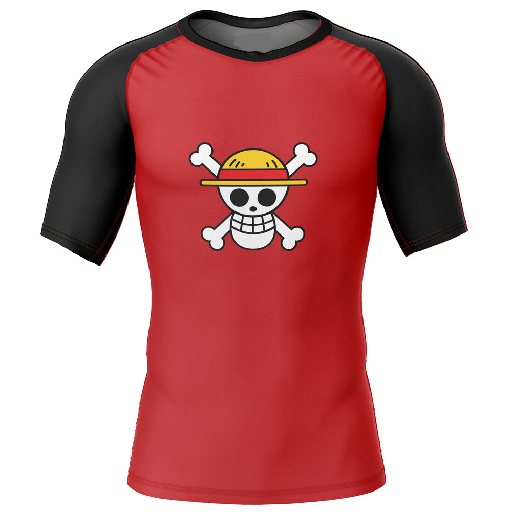 One Piece 'Luffy | Straw Hats' Short Sleeve Compression Rashguard