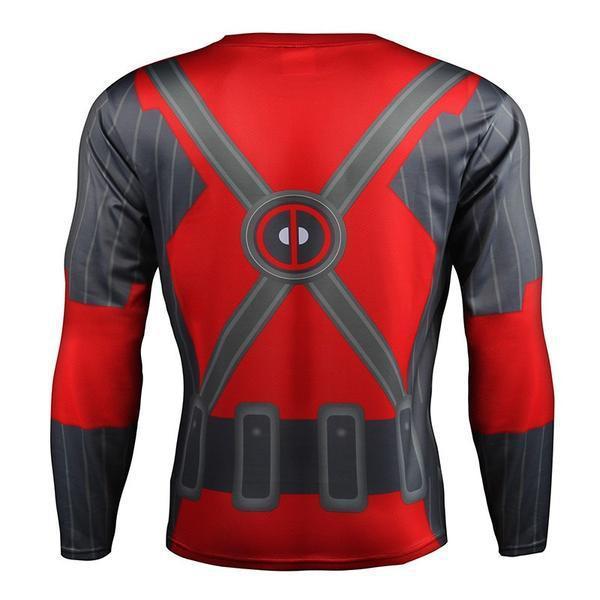 Deadpool "Animated" Compression Long Sleeve Rashguard-RashGuardStore