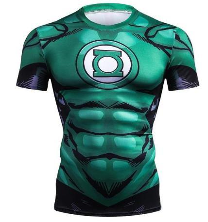 green-lantern-comic-compression-short-sleeve-rash-guard