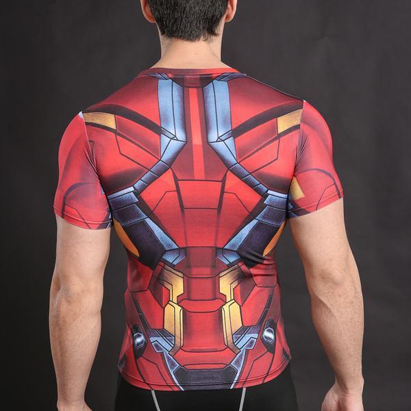 Iron Man "Mark Xix" Compression Rash Guard-RashGuardStore
