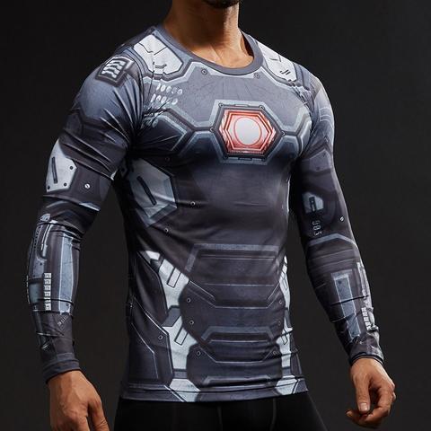Iron Man "War Machine" Compression Long Sleeve Rashguard-RashGuardStore