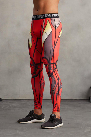 Ironman Men'S Compression Leggings Grappling Spats-RashGuardStore