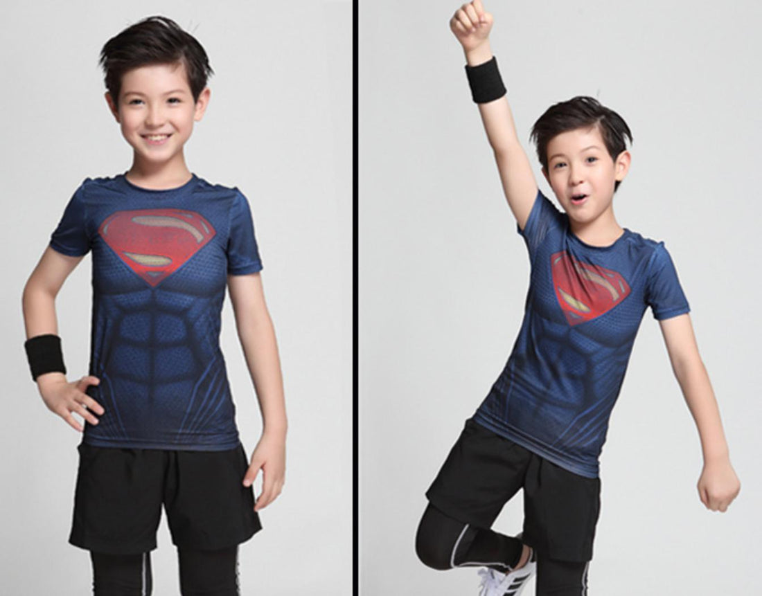 kids-superman-man-of-steel-compression-short-sleeve-rashguard