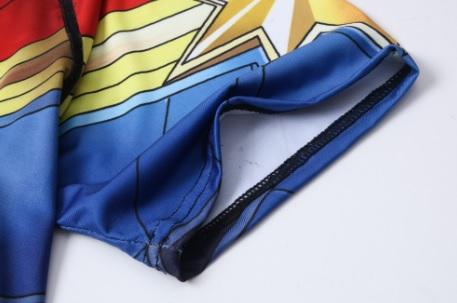 Men's Captain Marvel Premium Compression Short Sleeve Rashguard ...