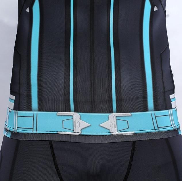 Carol Rash Men's Captain Marvel Carol Danvers 'Star Force' Green Kree Rashguard ...