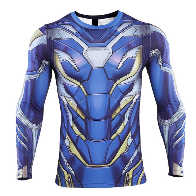 Iron Man Compression End Game 'Rescue' Premium Long Sleeve Rashguard