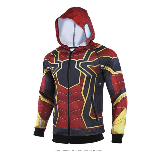 Men's Spider Manman 'Far From Home | Iron Spider Man' Premium Zip Up Hoodie