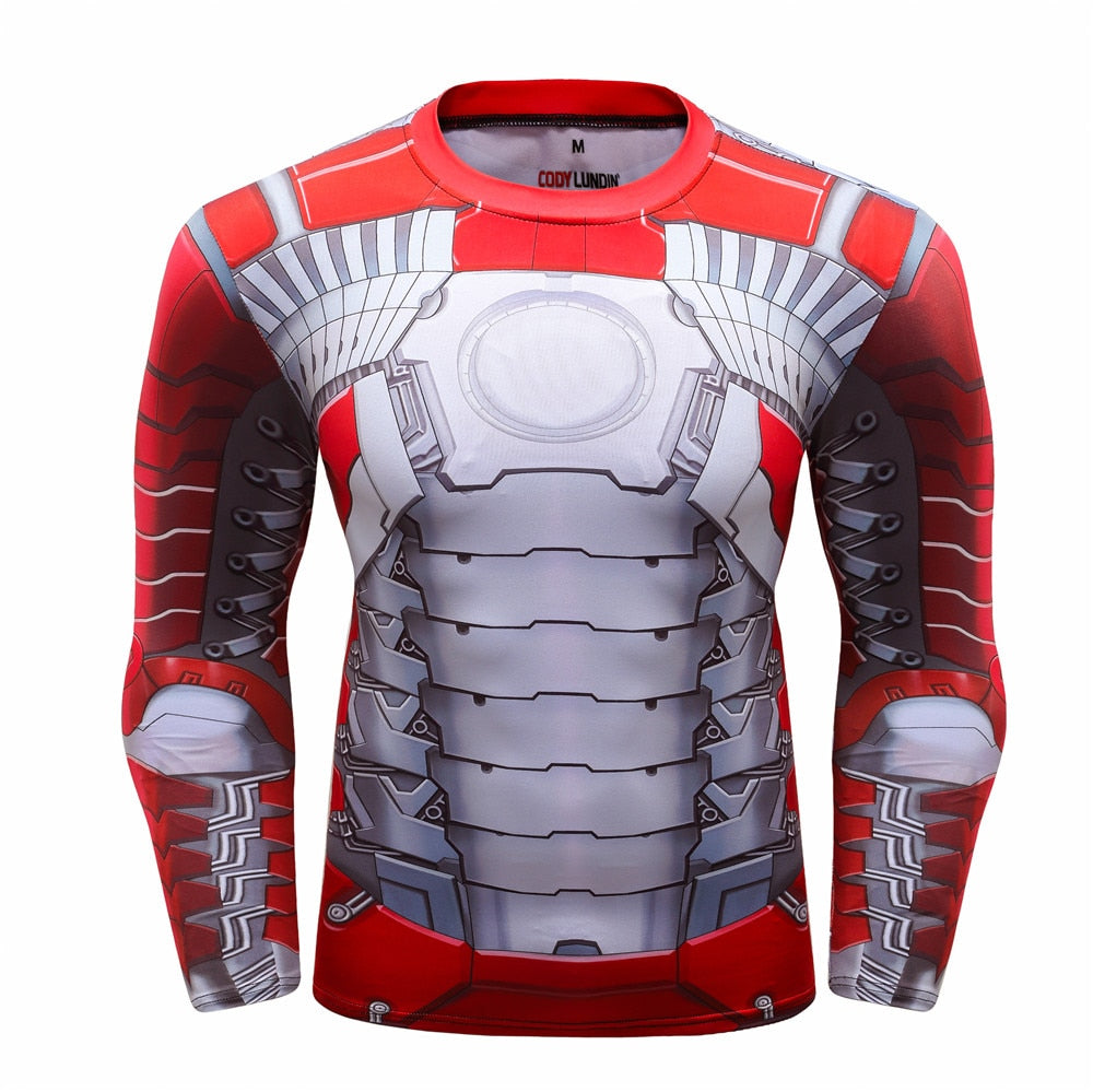 Iron Man Compression 'MK5' Elite Long Sleeve Rashguard