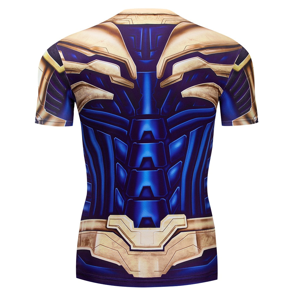 Thanos Compression 'End Game | War Armor' Short Sleeve Rashguard