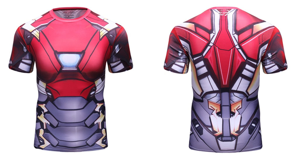 Iron Man Compression 'Mark XVII' Elite Short Sleeve Rashguard